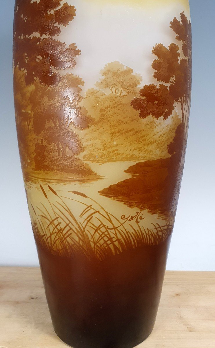 Monumentale Gallè vaso paesaggio -photo-5