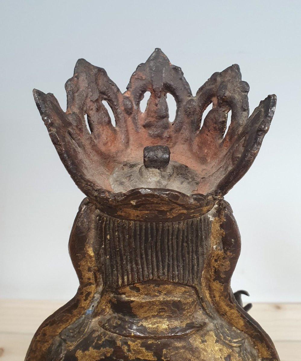 Bodhisattva Guanyn - Bronzo - Cina - Dinastia Ming (1368-1644)-photo-2