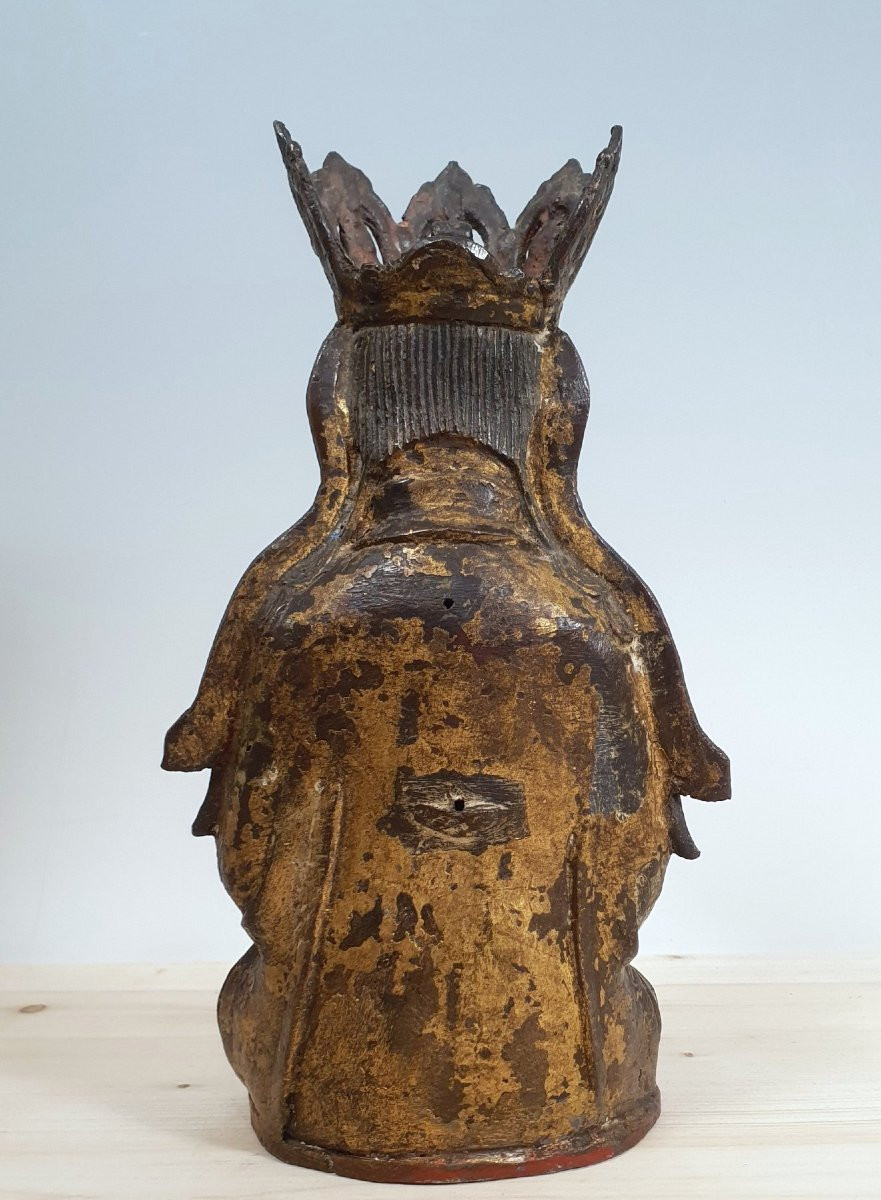 Bodhisattva Guanyn - Bronzo - Cina - Dinastia Ming (1368-1644)-photo-3