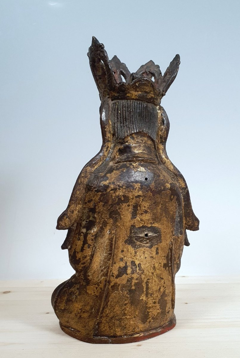Bodhisattva Guanyn - Bronzo - Cina - Dinastia Ming (1368-1644)-photo-3