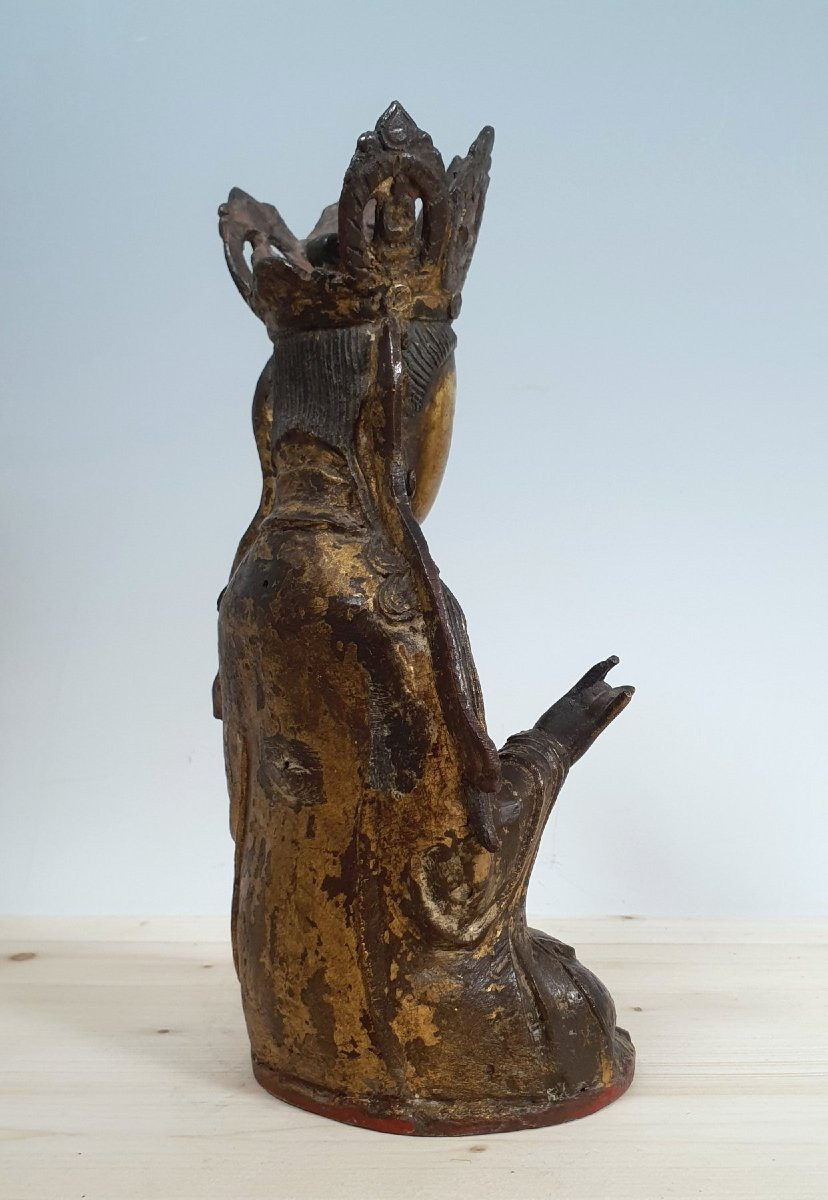 Bodhisattva Guanyn - Bronzo - Cina - Dinastia Ming (1368-1644)-photo-6