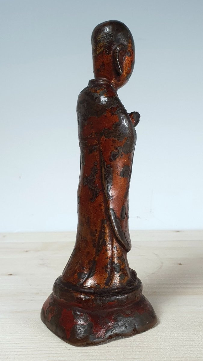 Monaco tibetano - Bronzo - Cina - -photo-2