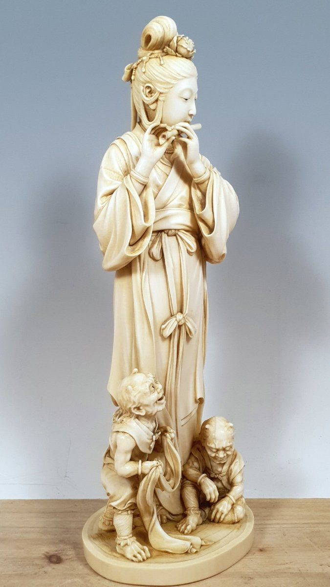 Okimono in avorio-photo-3