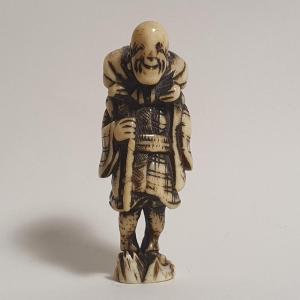 netsuke in corno di  cervo
