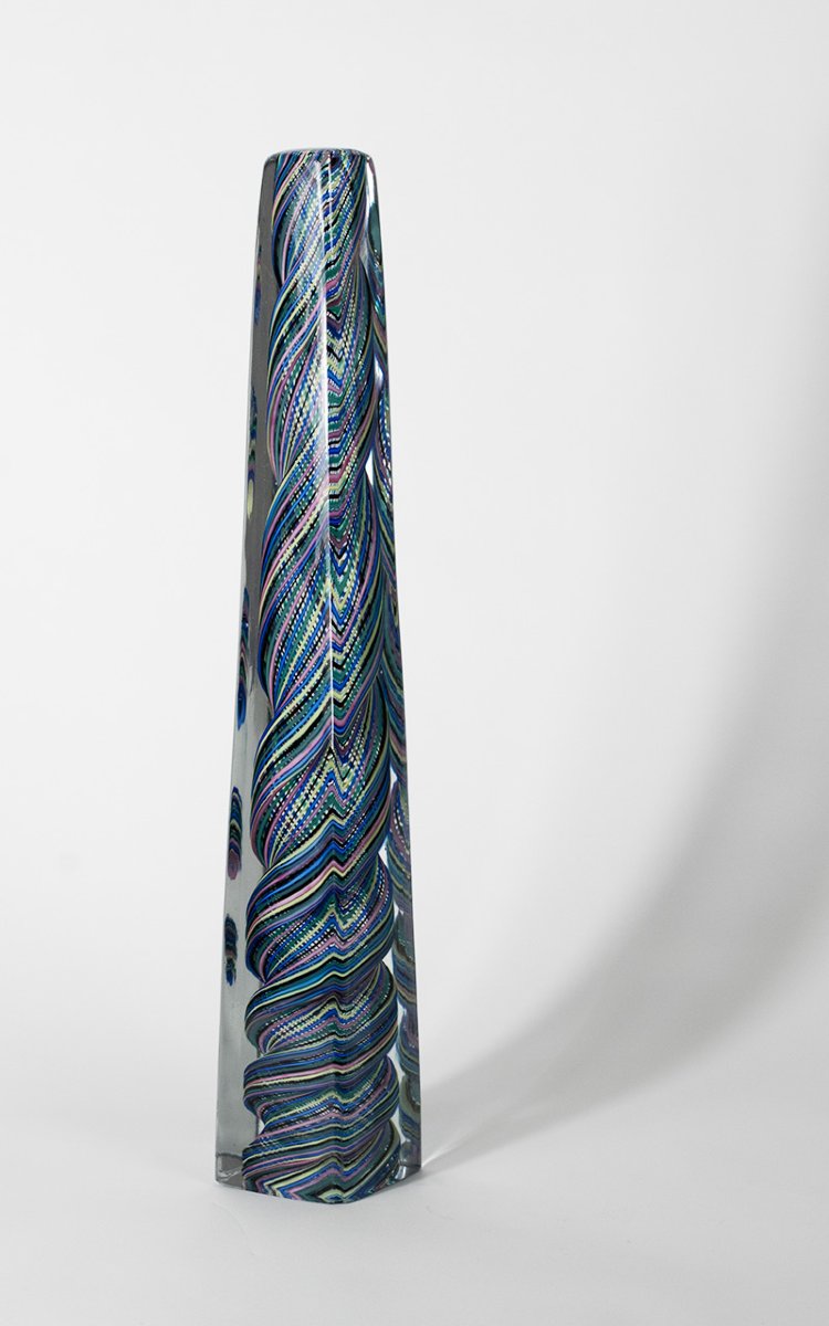 Obelisco in vetro di Murano mod. 4297, Paolo Venini per Venini, 1955 ca.-photo-2