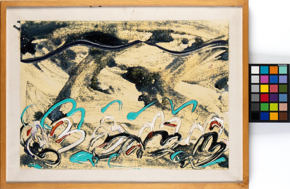 Mario Schifano - Senza Titolo (Gigli d’acqua) - 1984