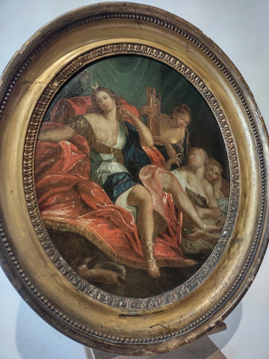 Diana, olio su tela XVII/XVIII secolo-photo-2