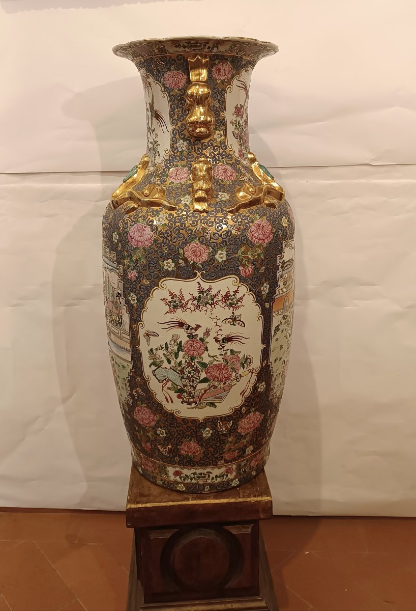 GRANDE VASO IN PORCELLANA CINESE INIZIO XX SECOLO -photo-2