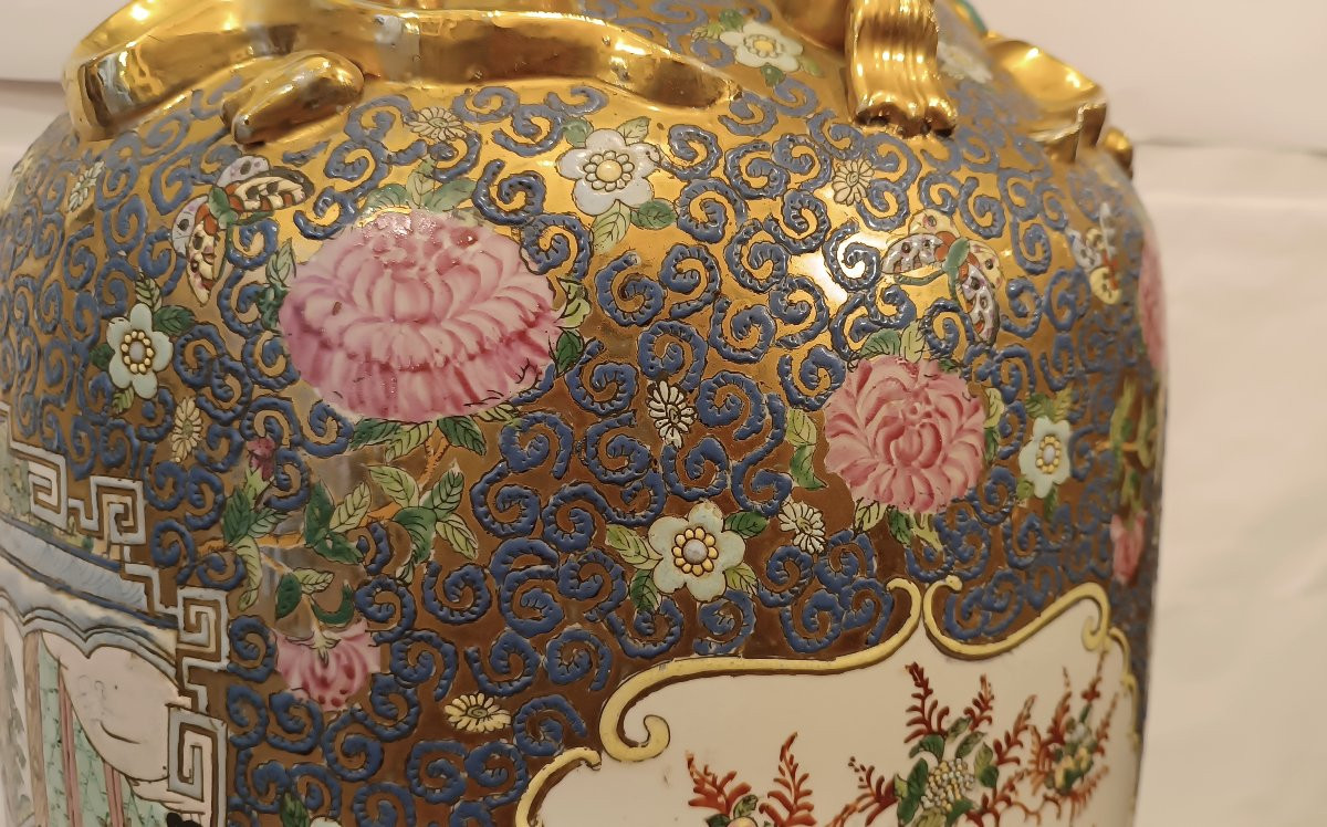 GRANDE VASO IN PORCELLANA CINESE INIZIO XX SECOLO -photo-4