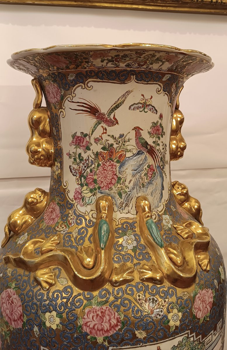 GRANDE VASO IN PORCELLANA CINESE INIZIO XX SECOLO -photo-7