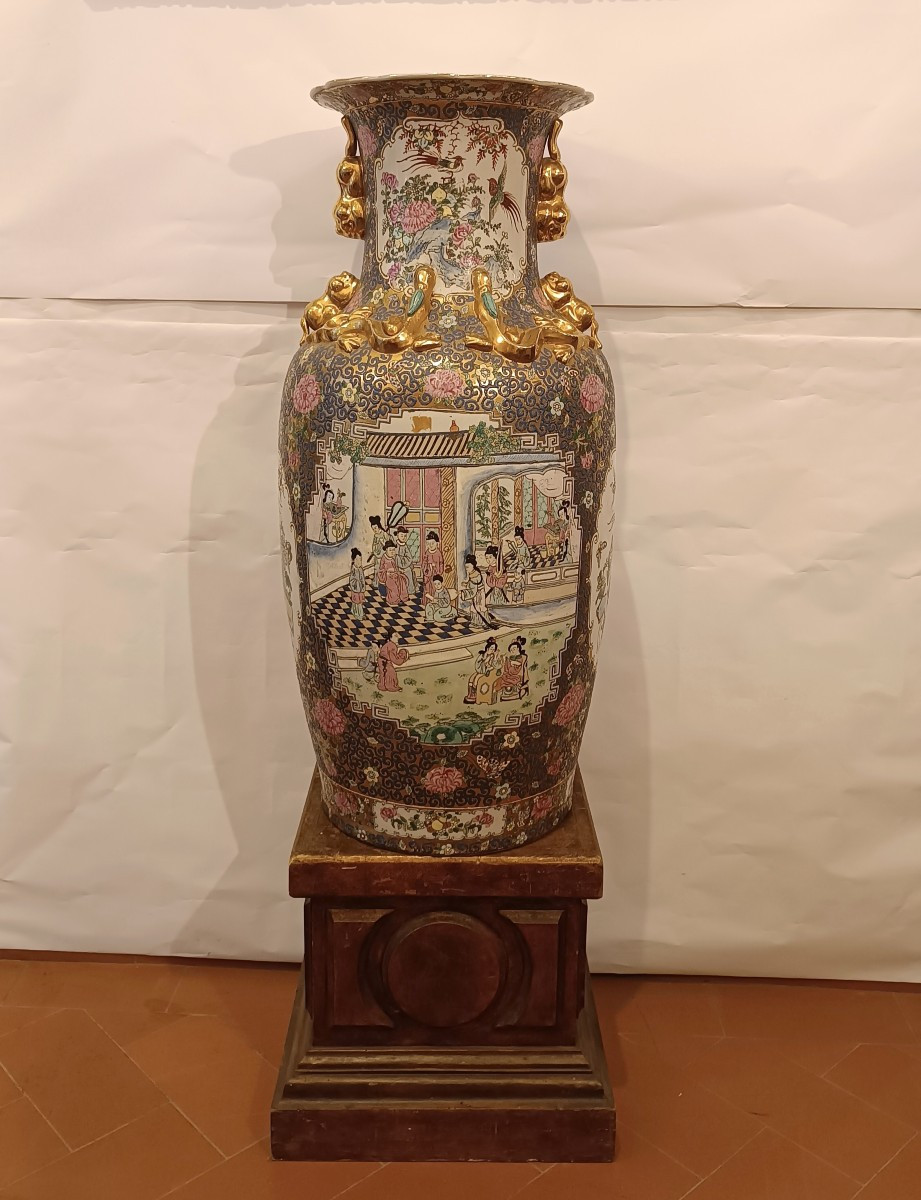 GRANDE VASO IN PORCELLANA CINESE INIZIO XX SECOLO 