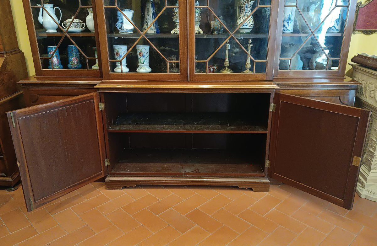 GRANDE LIBRERIA IN MOGANO FINE XIX SECOLO-photo-4