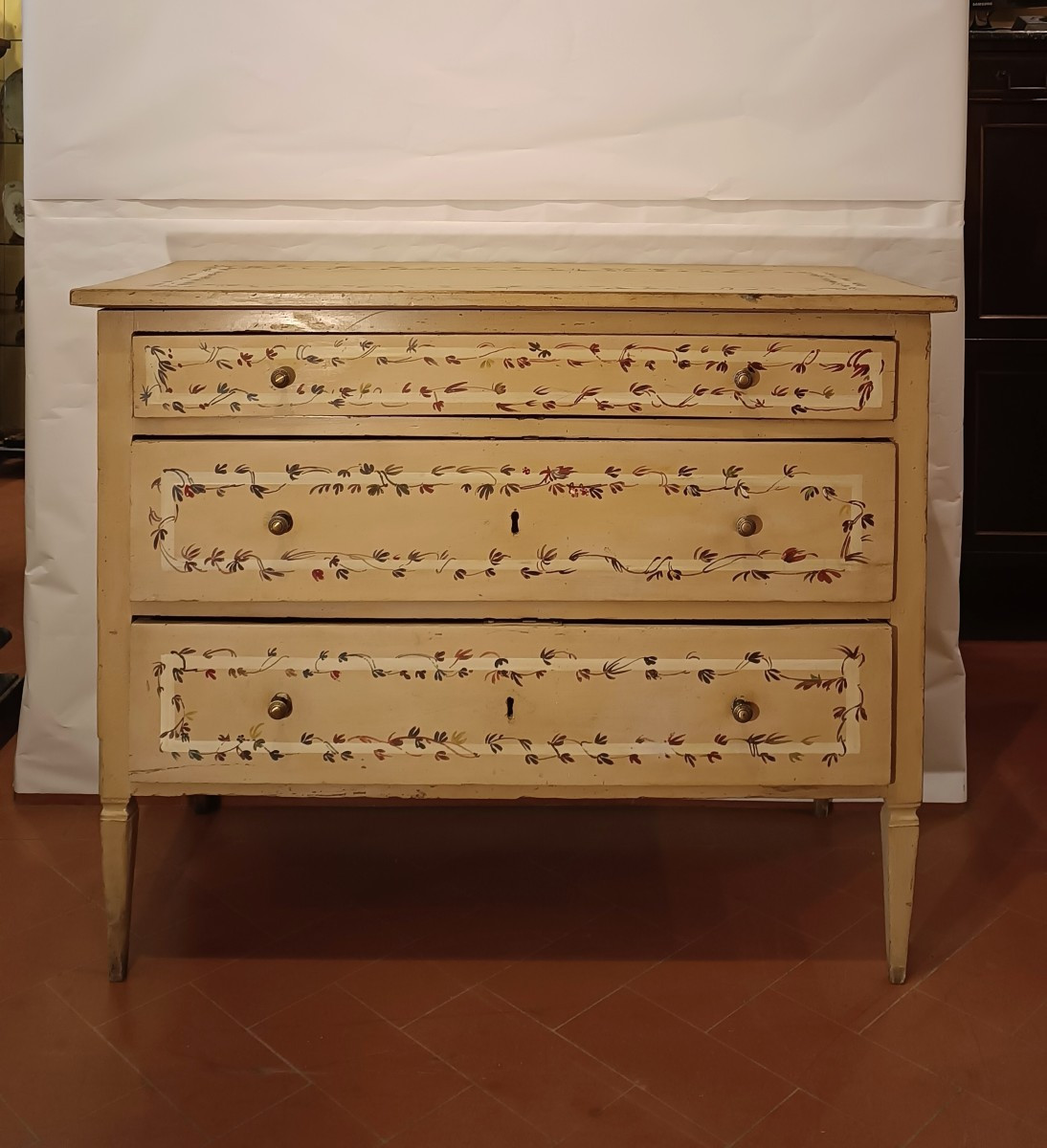 CASSETTONE LACCATO FINE XIX-INIZI XX SECOLO