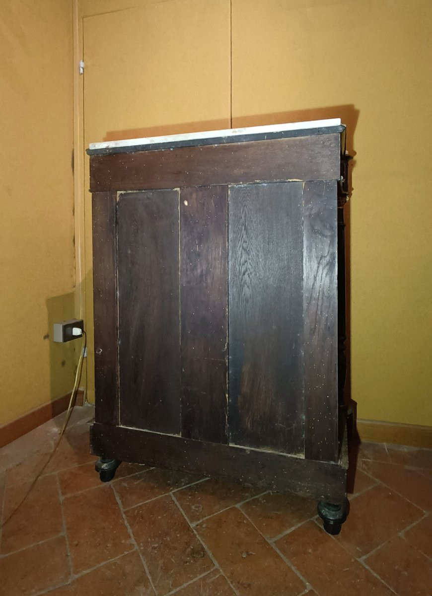 CREDENZINO BOULLE NAPOLEONE III META' XIX SECOLO-photo-1