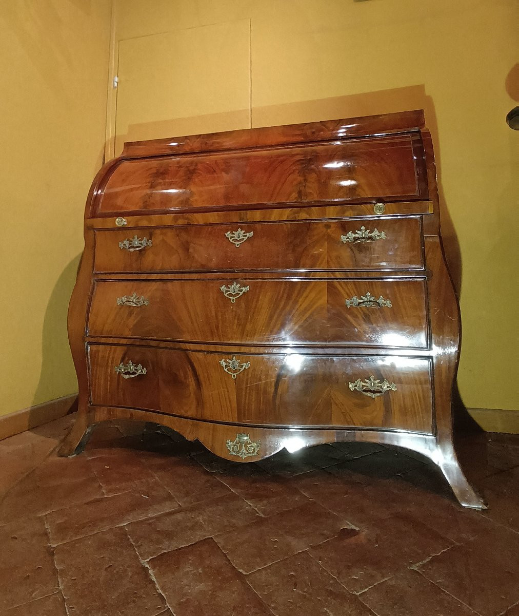 RIBALTA IN PIUMA DI NOCE NEOCLASSICA SECONDA META' XVIII SECOLO-photo-4