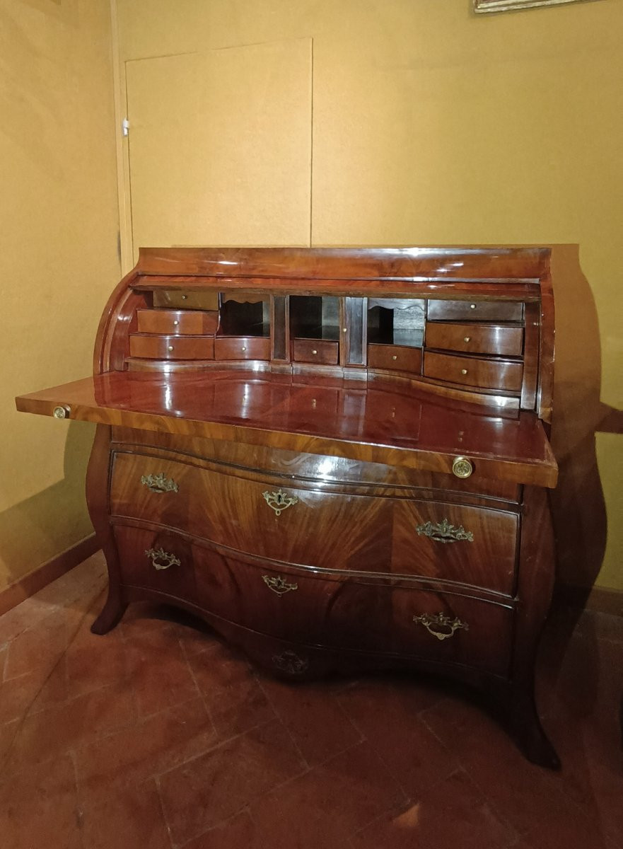 RIBALTA IN PIUMA DI NOCE NEOCLASSICA SECONDA META' XVIII SECOLO-photo-8