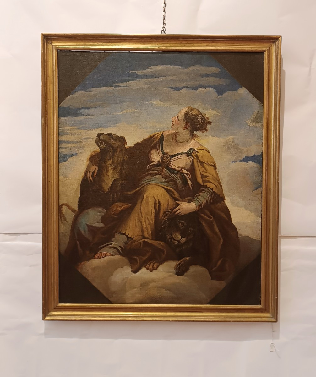 DIPINTO ALLEGORIA DI VENEZIA META' XVI SECOLO