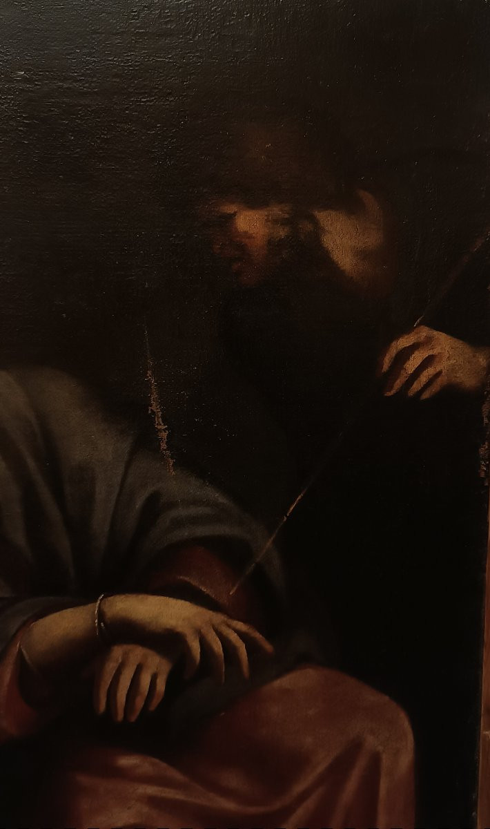 DIPINTO "CRISTO DERISO" PRIMA META' XVII SECOLO -photo-4