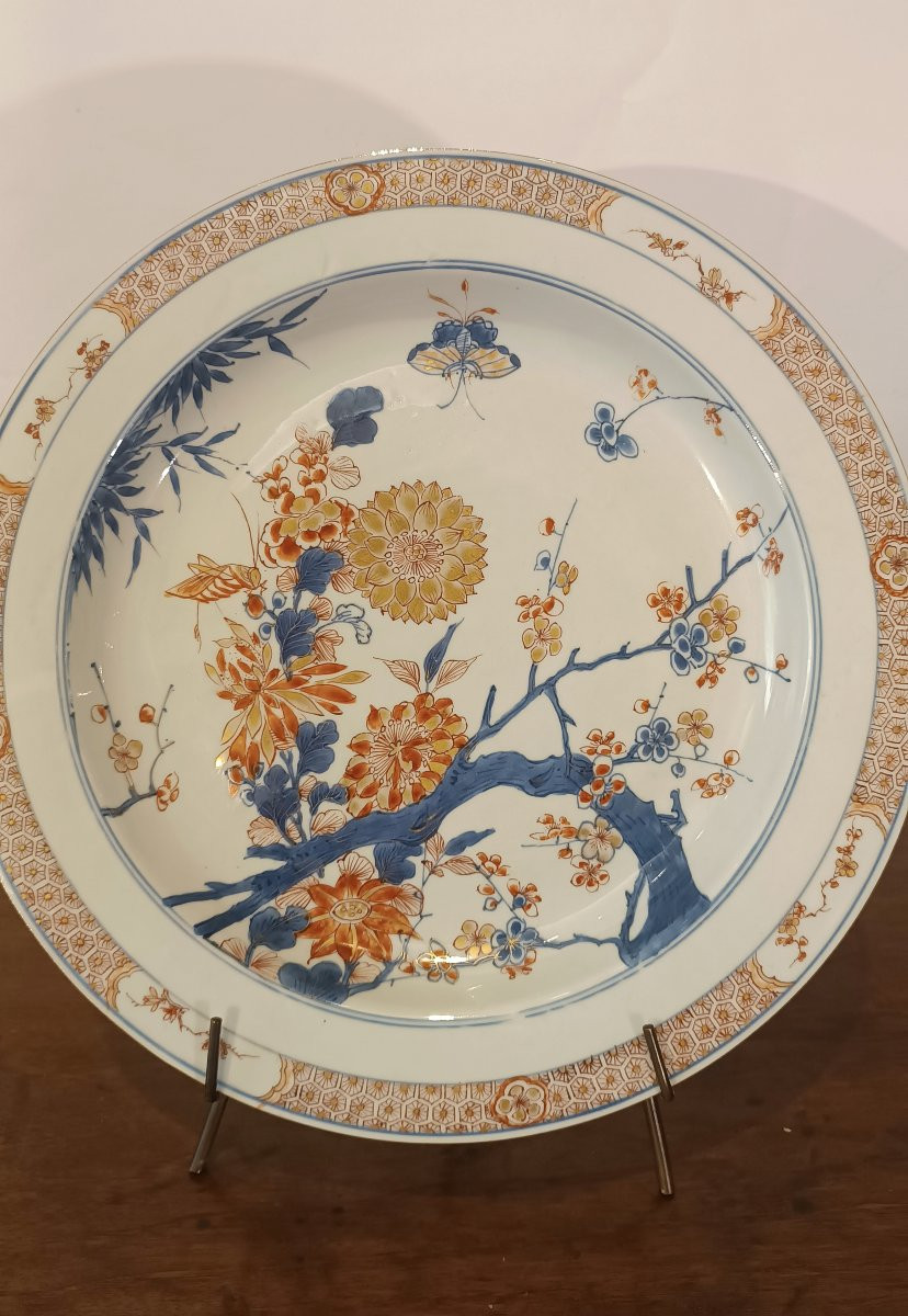 GRANDE VASSOIO QING CON DECORI IMARI FINE XVIII SECOLO -photo-2