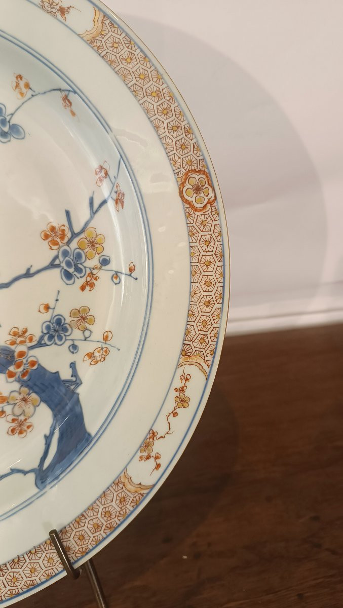 GRANDE VASSOIO QING CON DECORI IMARI FINE XVIII SECOLO -photo-3