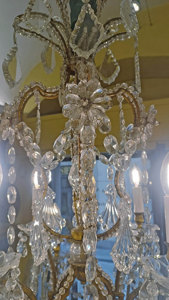 LAMPADARIO MARIA TERESA META' XIX SECOLO-photo-2