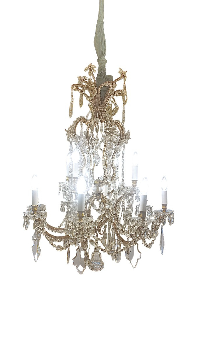 LAMPADARIO MARIA TERESA META' XIX SECOLO