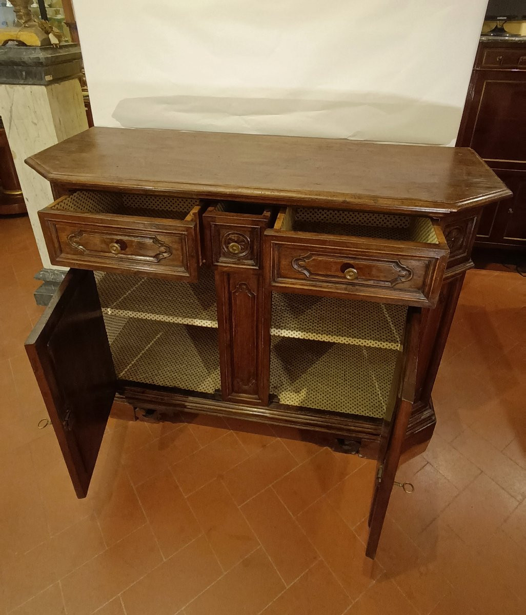  CREDENZA IN NOCE SECONDA META' XIX SECOLO -photo-2