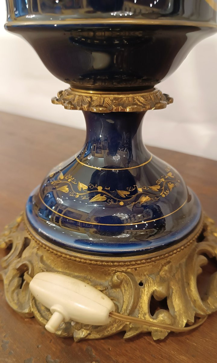 COPPIA DI LAMPADE IN PORCELLANA SÈVRES FINE XIX SECOLO -photo-6