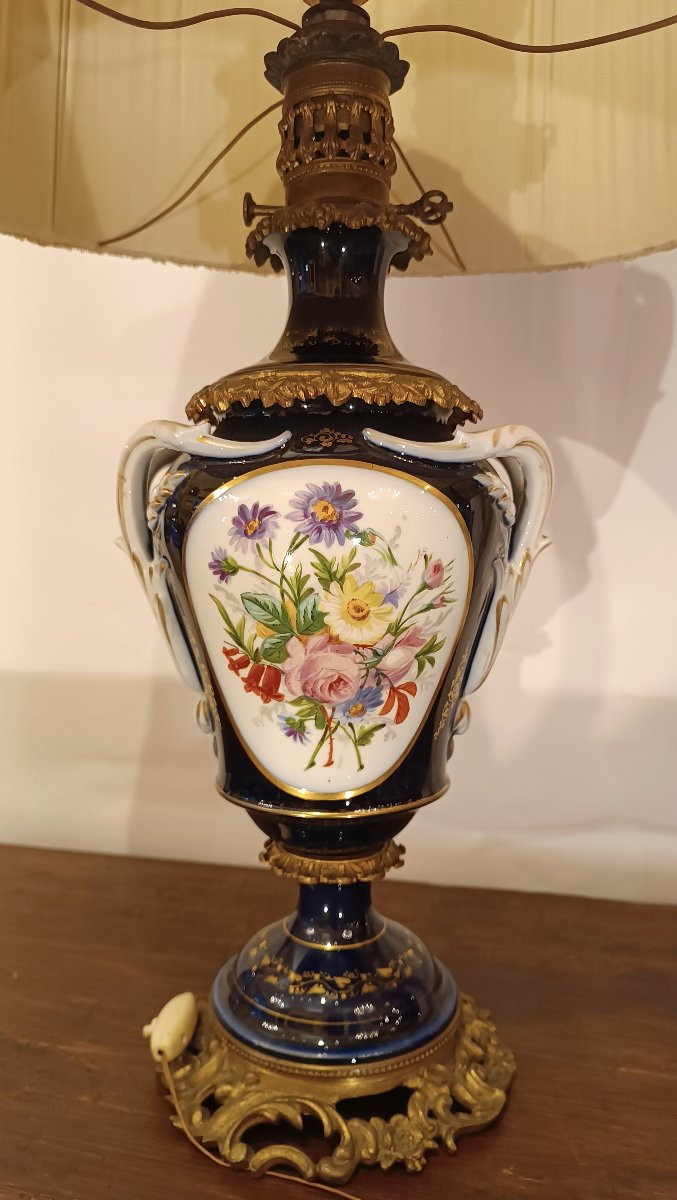 COPPIA DI LAMPADE IN PORCELLANA SÈVRES FINE XIX SECOLO -photo-7