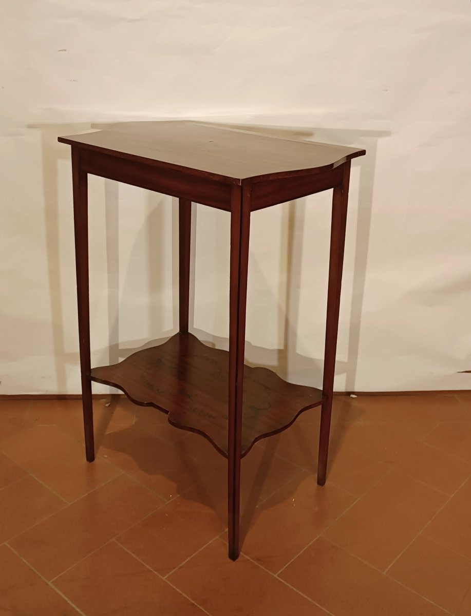 TAVOLINO DA APPOGGIO CON PITTURE FINE XIX SECOLO -photo-2