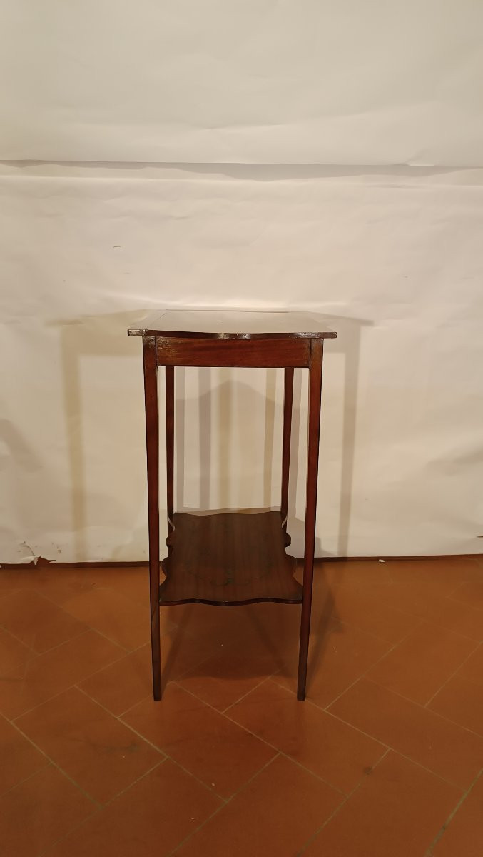 TAVOLINO DA APPOGGIO CON PITTURE FINE XIX SECOLO -photo-1