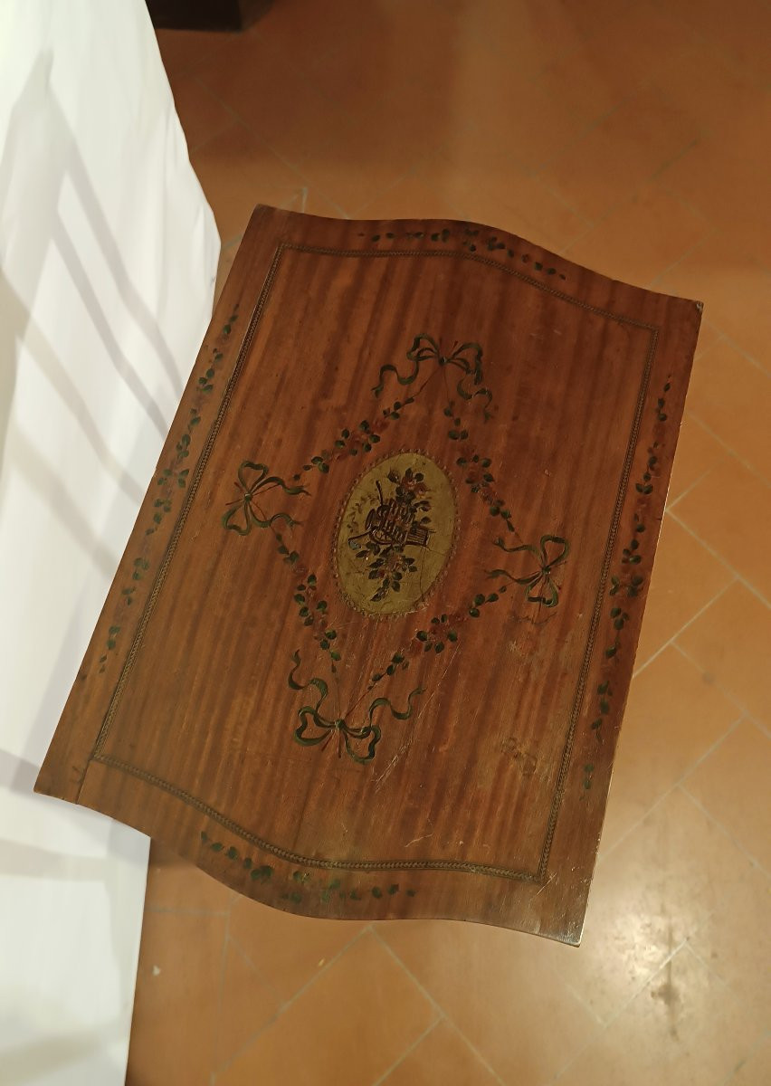 TAVOLINO DA APPOGGIO CON PITTURE FINE XIX SECOLO -photo-5