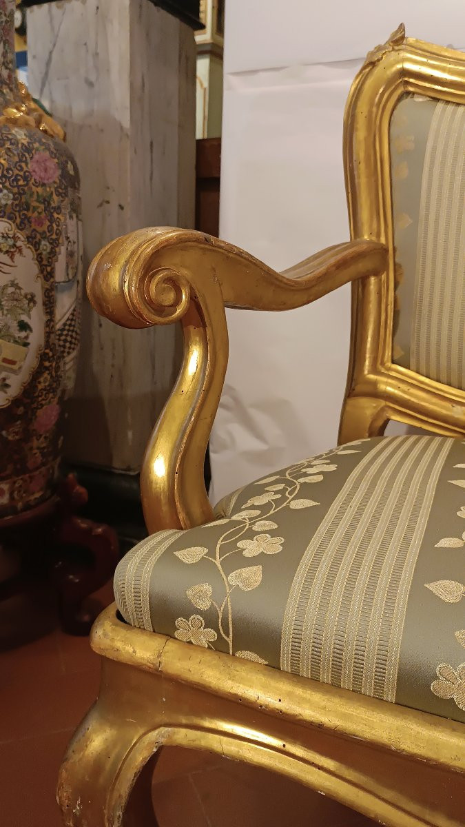 DIVANO LUIGI XV DI GRANDI DIMENSIONI META' XVIII SECOLO-photo-4