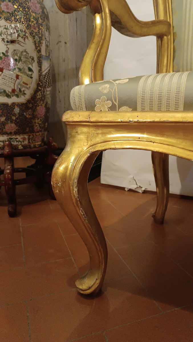 DIVANO LUIGI XV DI GRANDI DIMENSIONI META' XVIII SECOLO-photo-1