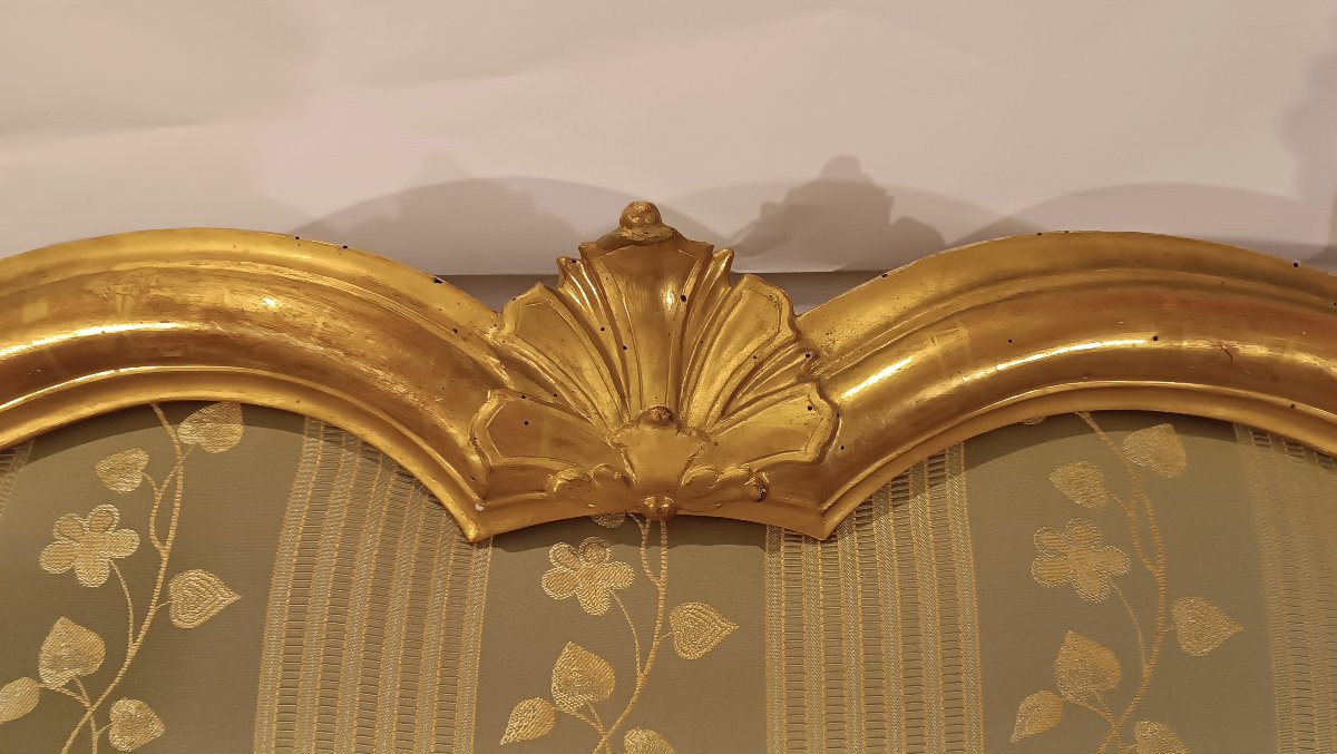 DIVANO LUIGI XV DI GRANDI DIMENSIONI META' XVIII SECOLO-photo-2