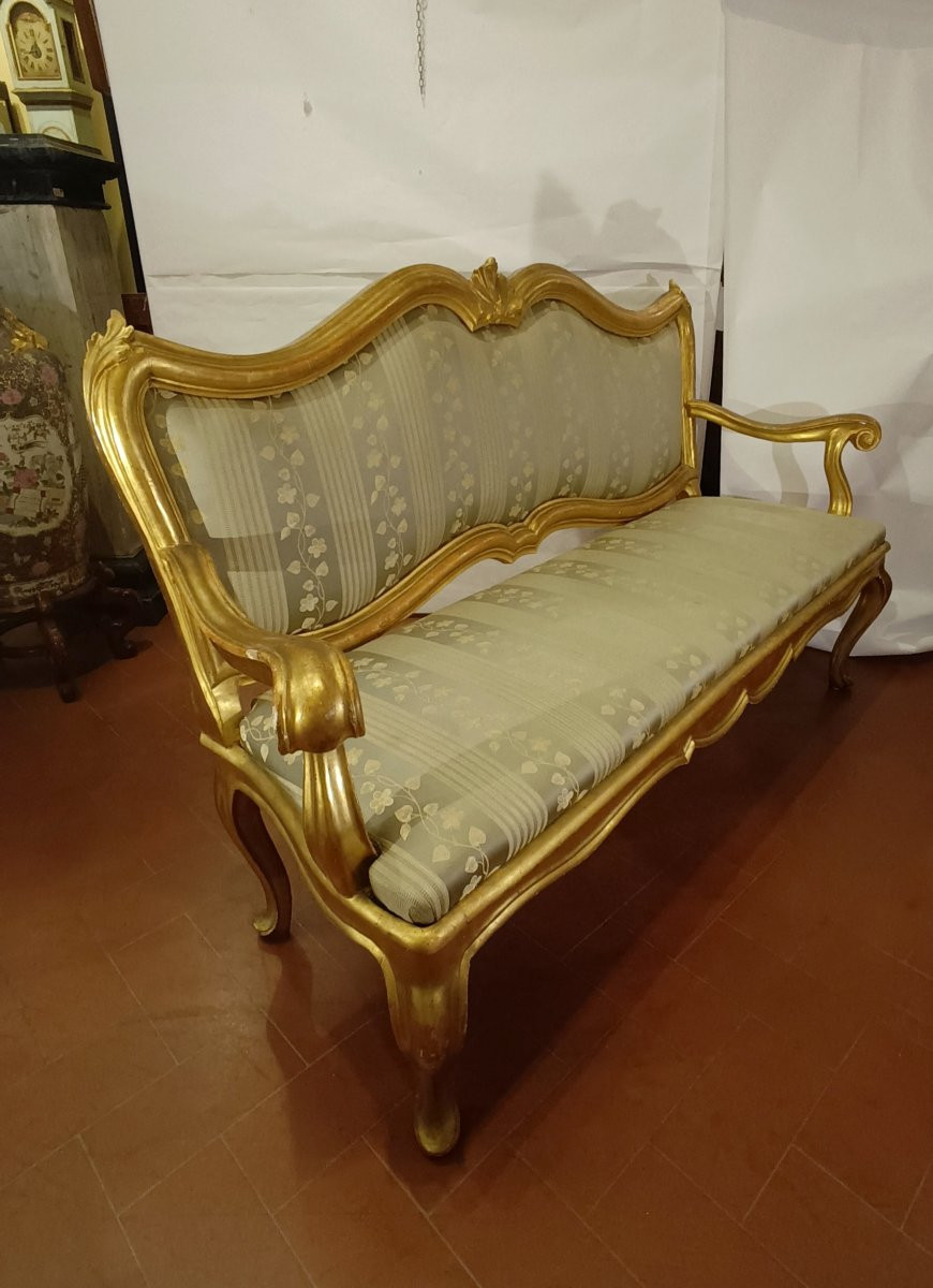 DIVANO LUIGI XV DI GRANDI DIMENSIONI META' XVIII SECOLO-photo-6