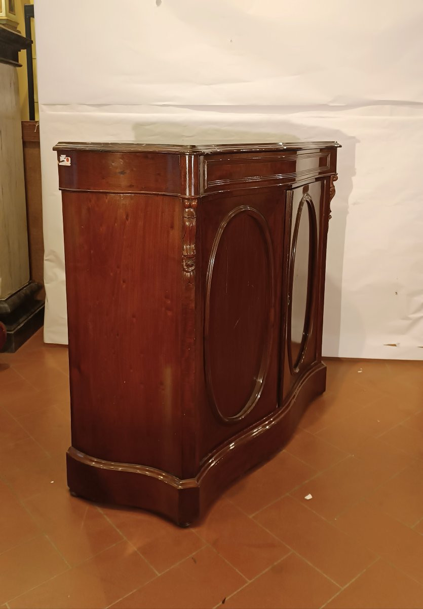 CREDENZINO IN MOGANO SECONDA META' XIX SECOLO-photo-3