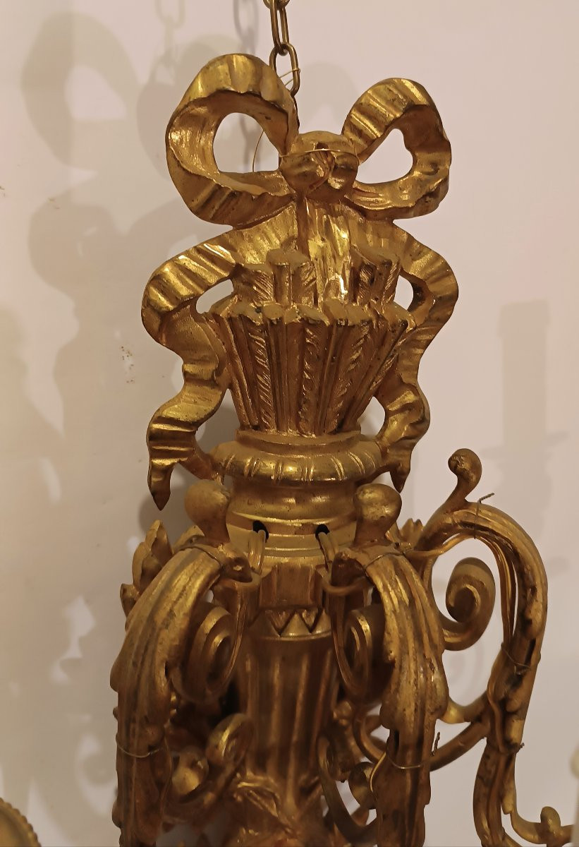COPPIA DI APPLIQUES IN BRONZ DORATO SECONDA META' XIX SECOLO -photo-3