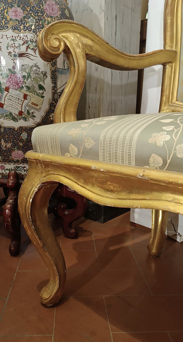 DIVANO LUIGI XV DI MEDIE DIMENSIONI META' XVIII SECOLO -photo-2