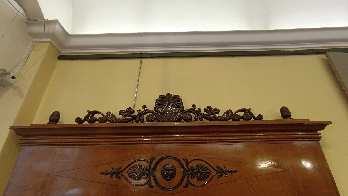 GRANDE SPECCHIERA BIEDERMEIER SECONDA META' XIX SECOLO-photo-2