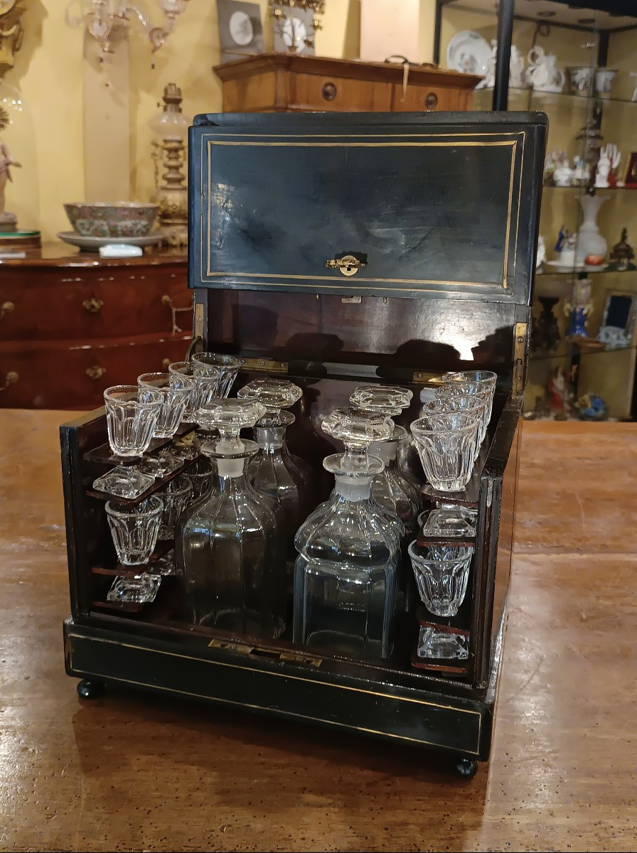 COFANETTO PORTA LIQUORI SECONDA META' XIX SECOLO 