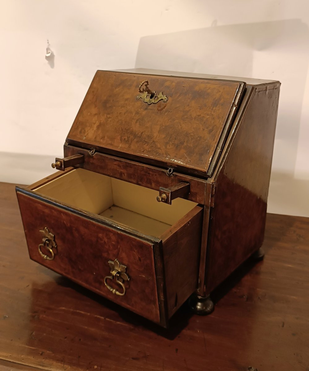 MODELLO DI SCRITTOIO QUEEN ANNA INIZI XIX SECOLO-photo-6