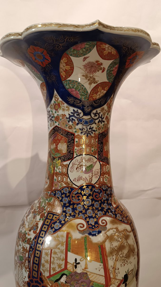 GRANDE VASO IN PORCELLANA IMARI SECONDA META' XIX SECOLO-photo-3