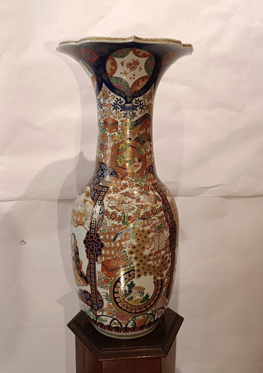 GRANDE VASO IN PORCELLANA IMARI SECONDA META' XIX SECOLO-photo-7