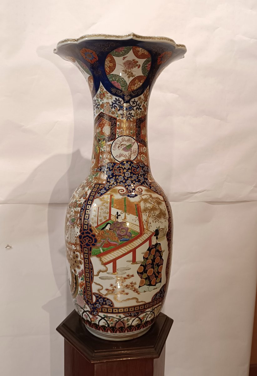 GRANDE VASO IN PORCELLANA IMARI SECONDA META' XIX SECOLO-photo-8