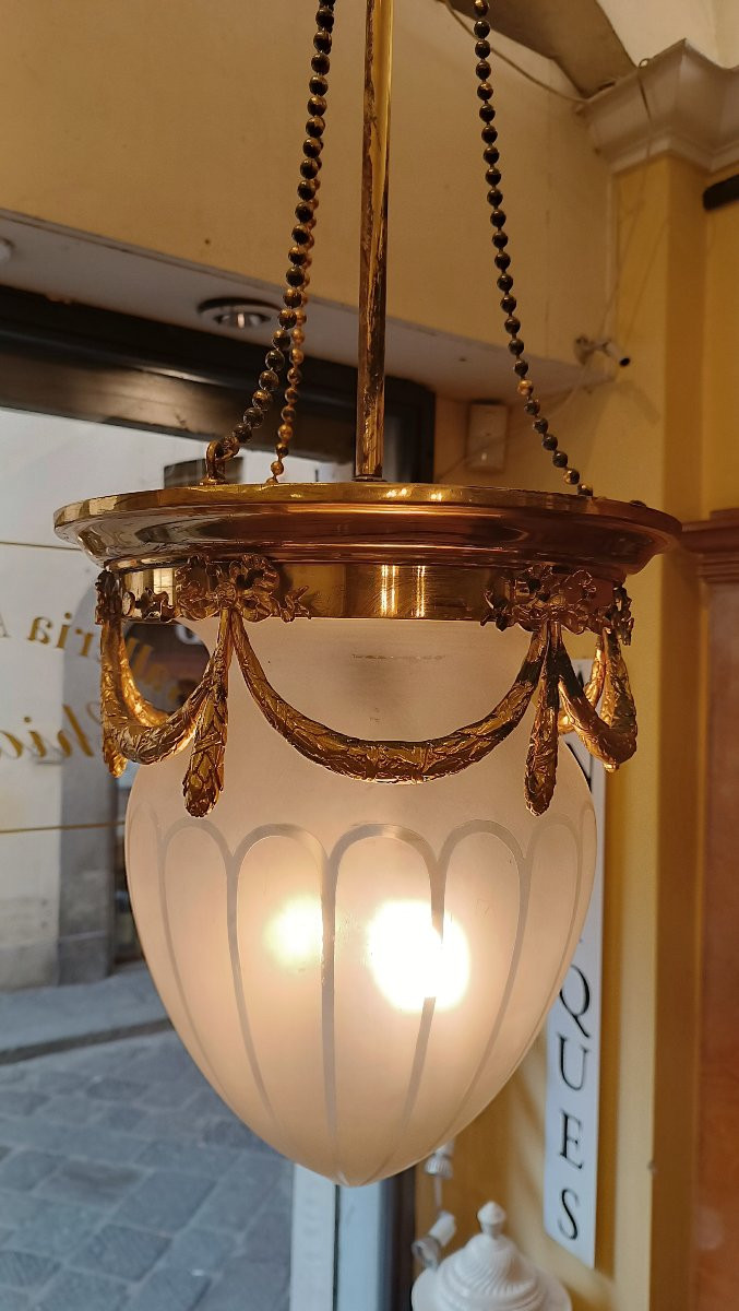 LAMPADARIO A PIGNA FINE XIX SECOLO -photo-3