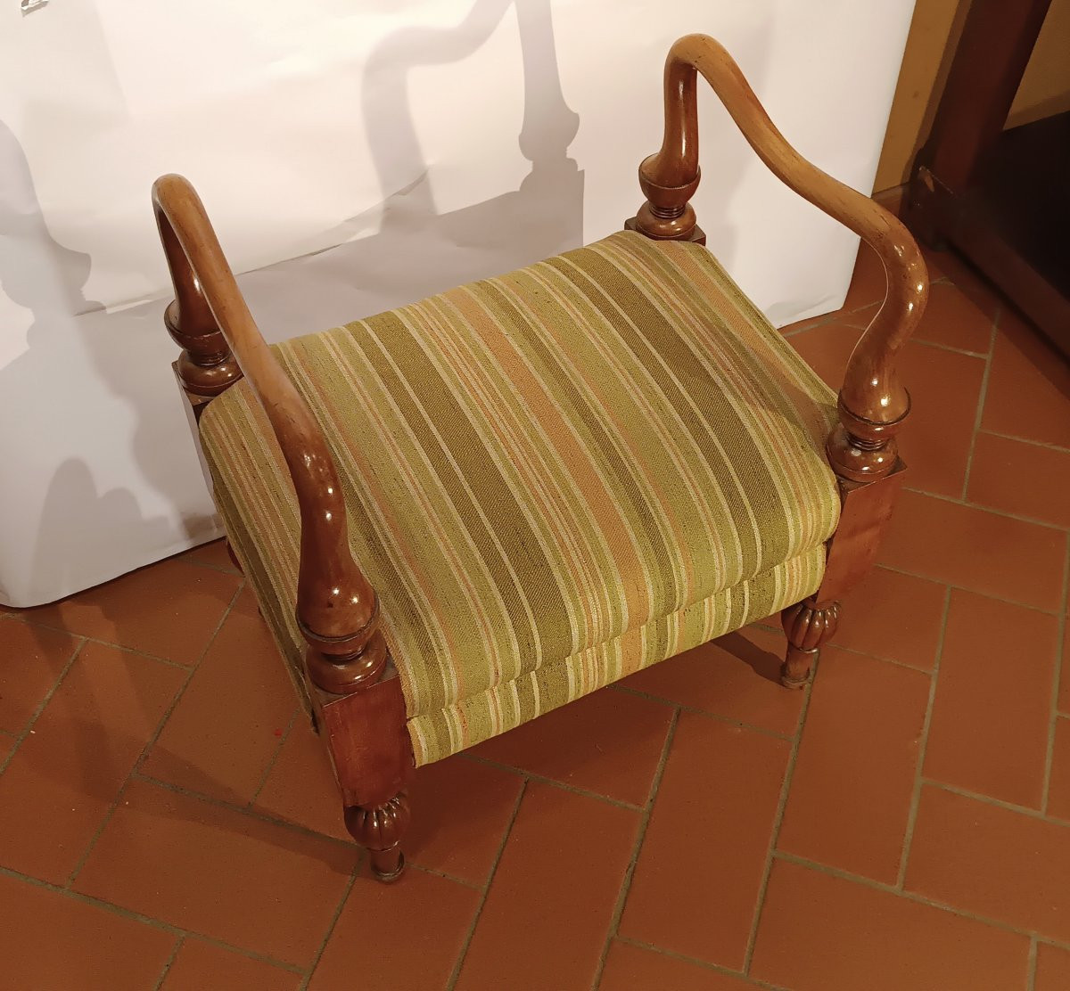 SGABELLO BIEDERMEIER META' XIX SECOLO-photo-3