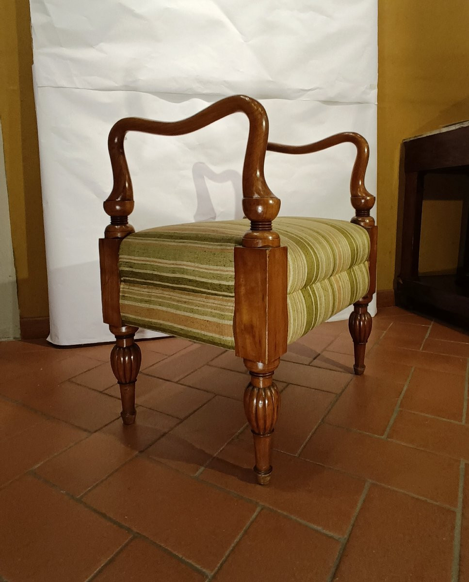 SGABELLO BIEDERMEIER META' XIX SECOLO-photo-4
