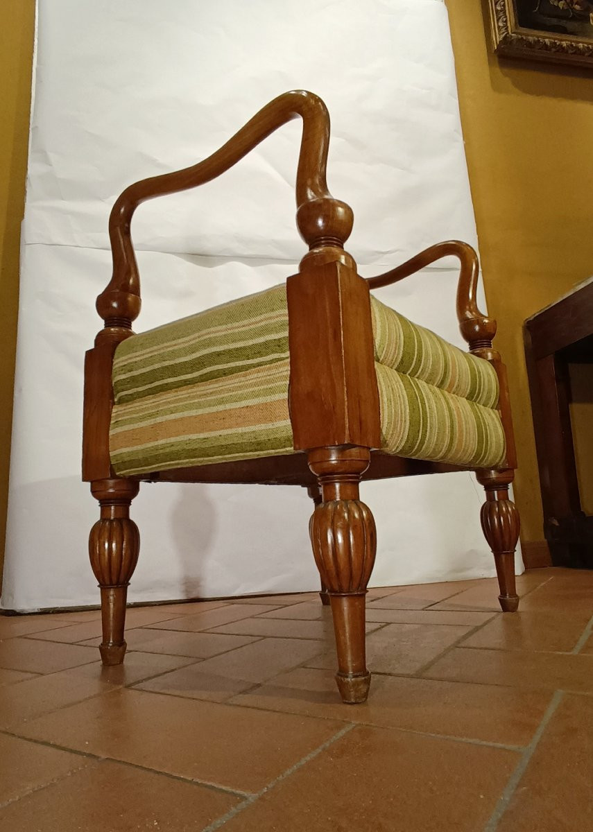 SGABELLO BIEDERMEIER META' XIX SECOLO-photo-1