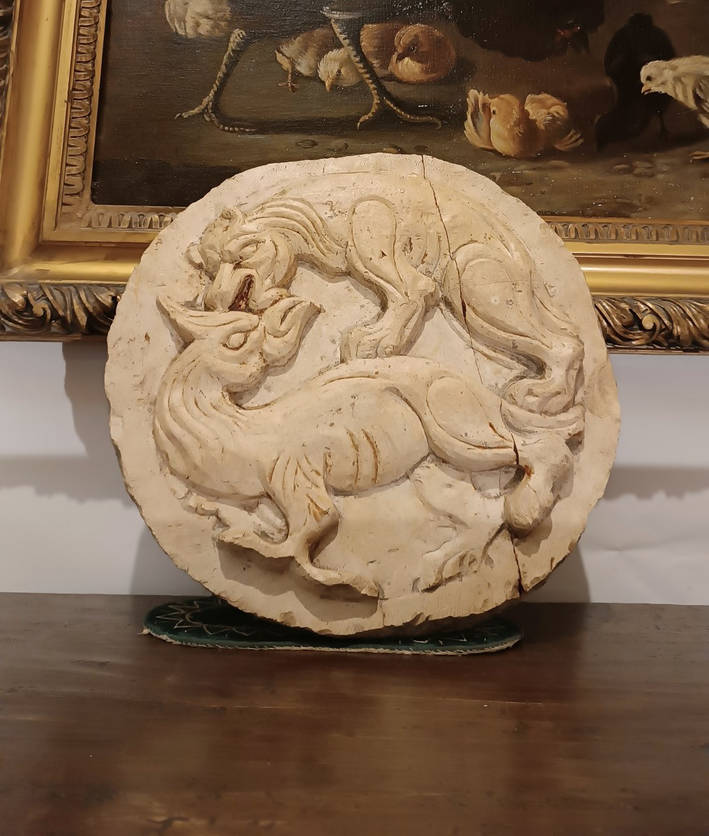 PATERA VENEZIANA IN PIETRA ISTRIANA PRIMI DEL XVII SECOLO 